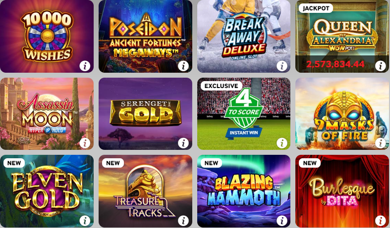 Betway Casino Canada the most popular games